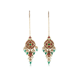 A PAIR OF PERIOD GEMSET EARRINGS -    - Fine Jewels and Silver