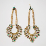 PAIR OF PERIOD GEMSET REVERSIBLE ‘CHANDBALI‘ EARRINGS -    - Fine Jewels and Silver