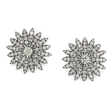 A PAIR OF DIAMOND EARRINGS -    - Fine Jewels and Silver