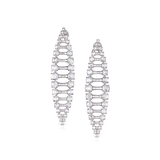 A PAIR OF DIAMOND EARRINGS -    - Fine Jewels and Silver