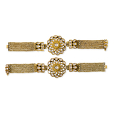 A PAIR OF PERIOD DIAMOND ‘POLKI‘ BRACELETS -    - Fine Jewels and Silver