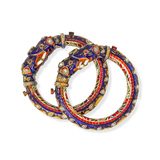 PAIR OF PERIOD ‘ELEPHANT-HEAD‘ BANGLES -    - Fine Jewels and Silver