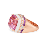 KUNZITE, AMETHYST AND DIAMOND RING -    - Fine Jewels and Silver