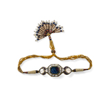 A MAGNIFICENT SAPPHIRE AND DIAMOND ‘BAJUBAND‘ OR ARM ORNAMENT -    - Fine Jewels and Silver