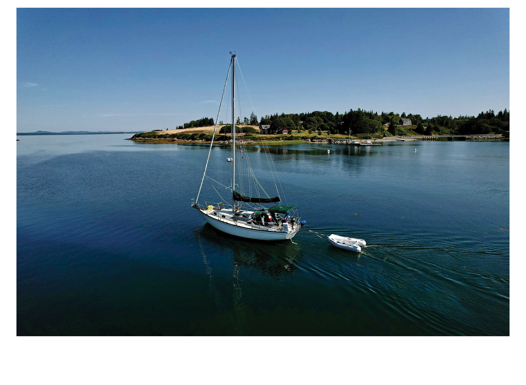 Sailing with the boy-Hero-TemplateHero-Template-02 Magdalena leaves Pulpit Harbor in Maine. Photo by Bob Addington