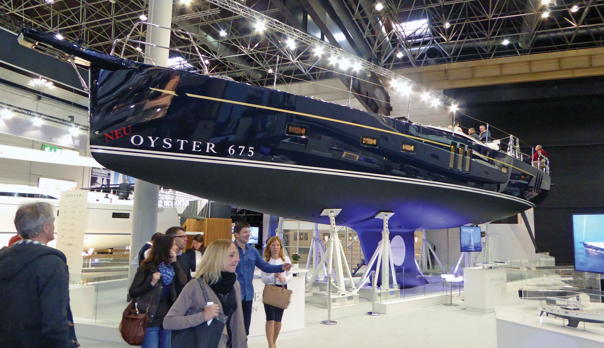 Oyster Oyster’s handsome 675 was one of many 60ft-plus boats