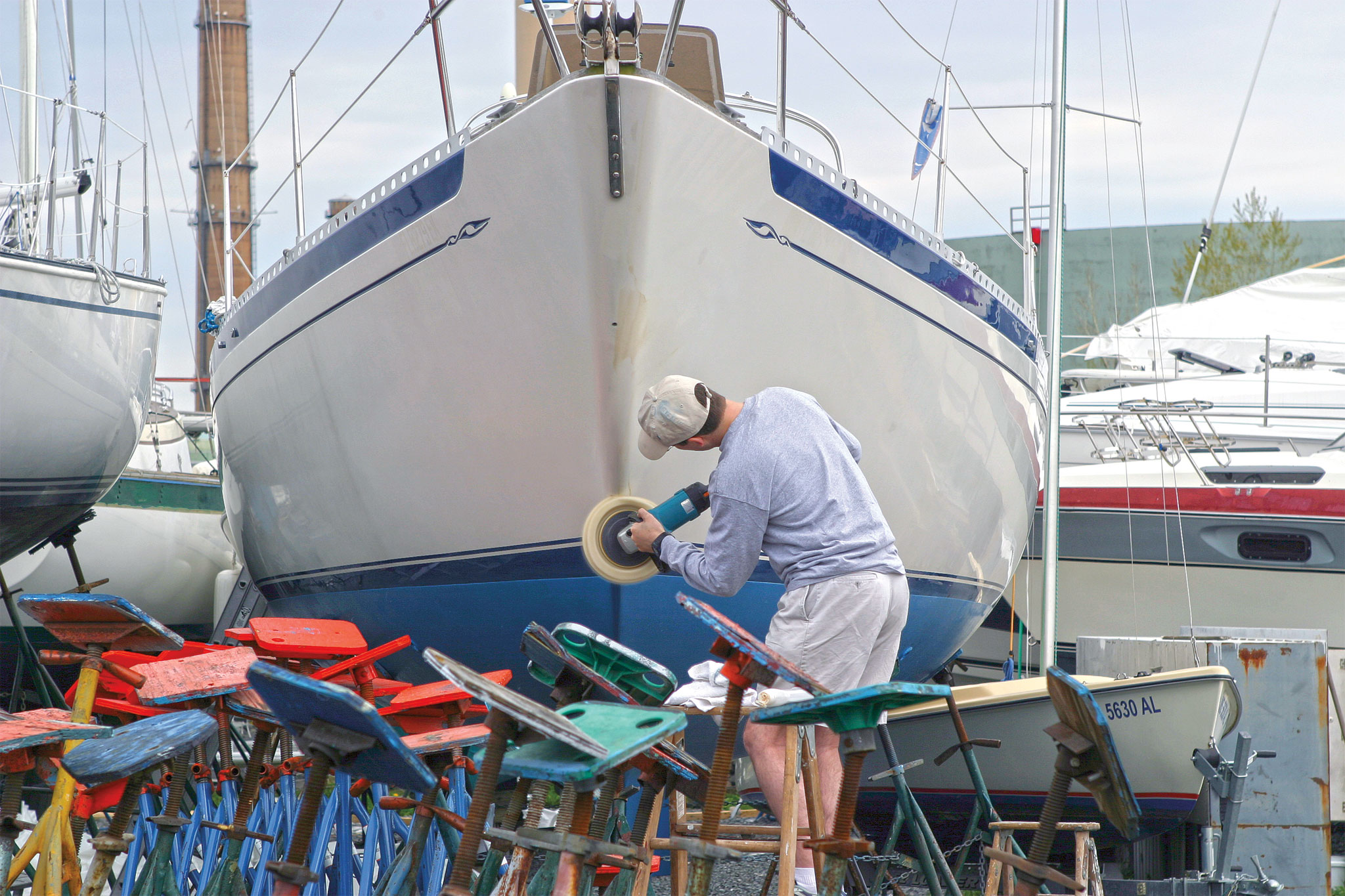 This boat is just about ready for the water again