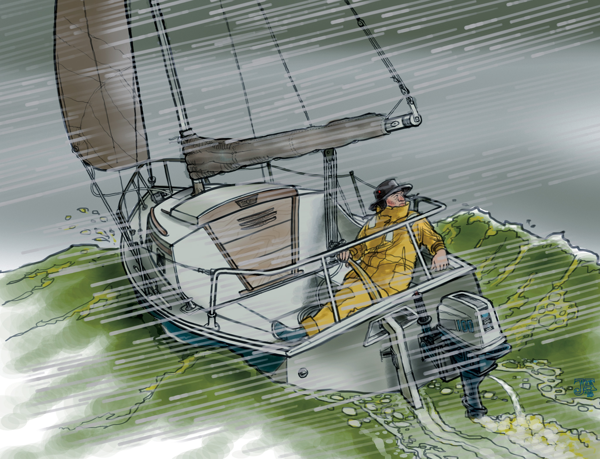 SAIL-JIB-ALONE-LAYERED