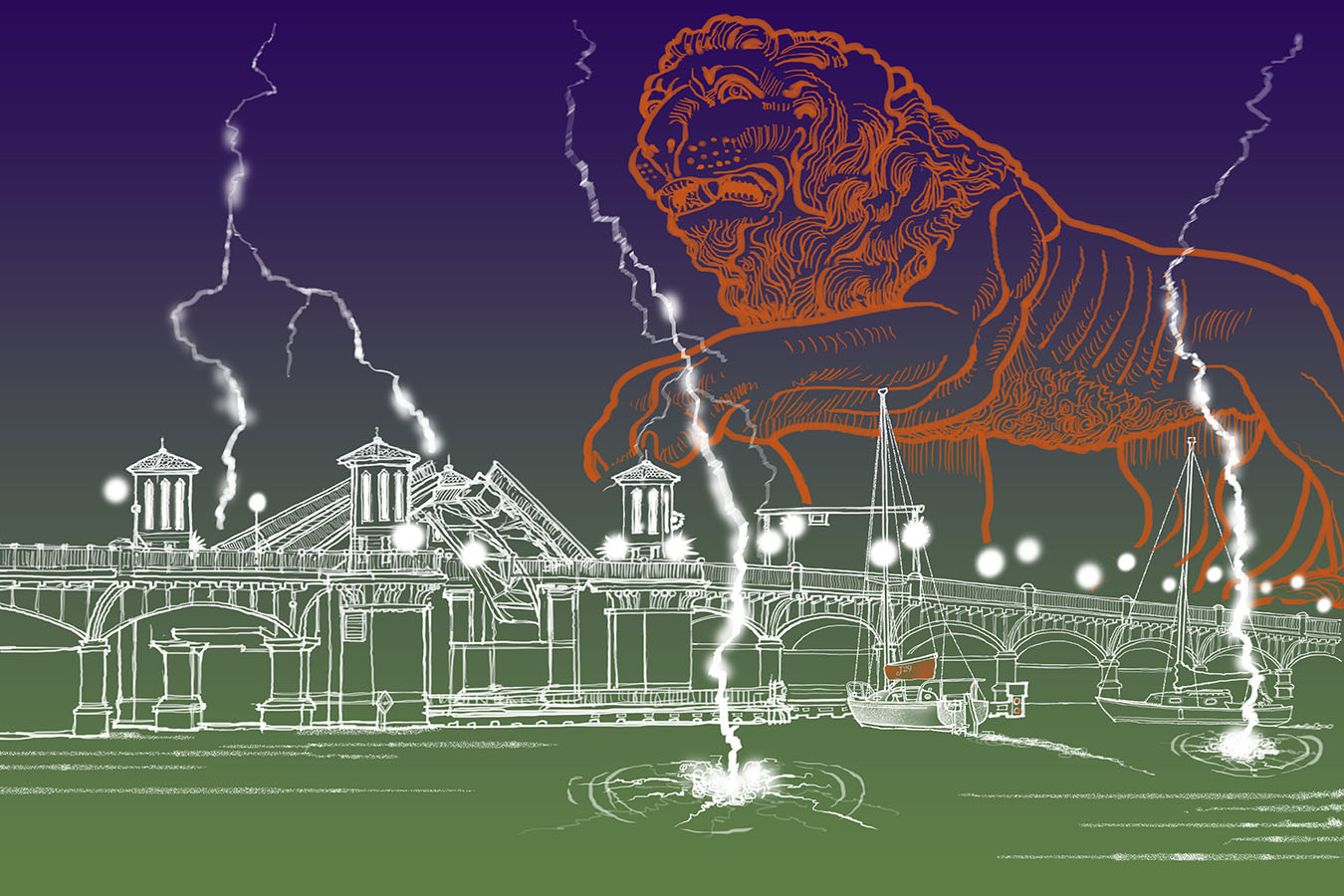 BRIDGE-OF-LIONS-LIGHTNING