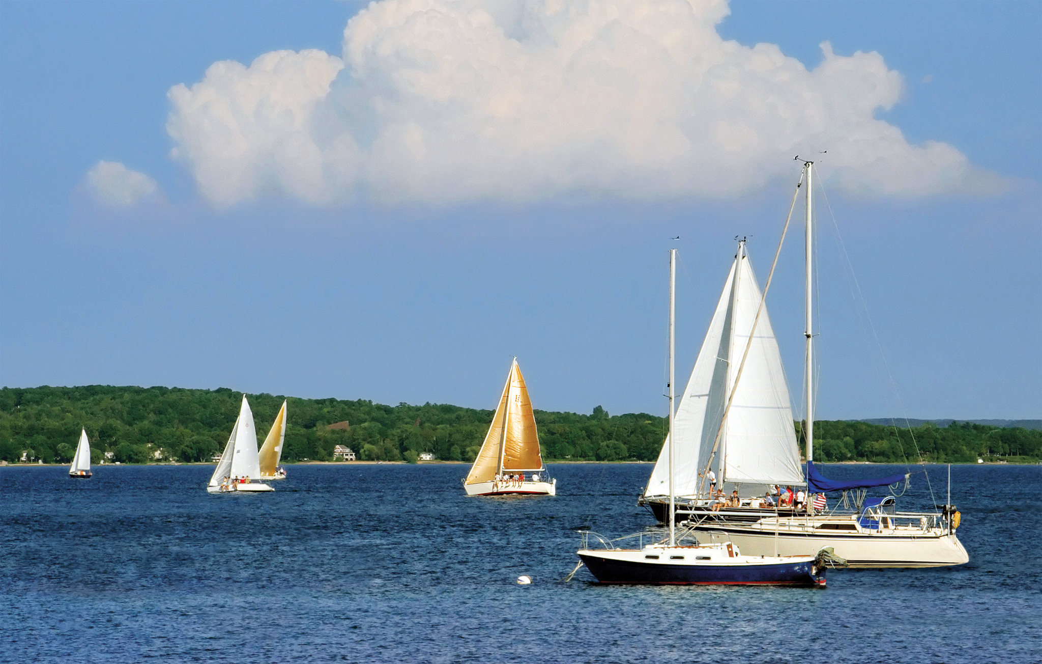 Sailors do their best to make the most of the short season on the Great Lakes