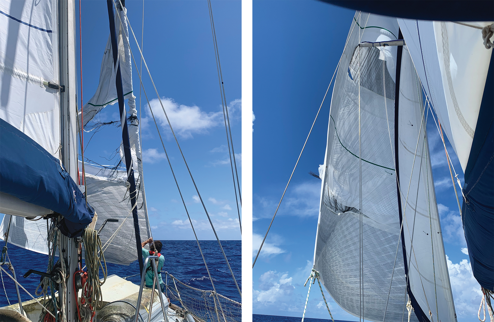 Experience: A Delaminated Genoa on Passage