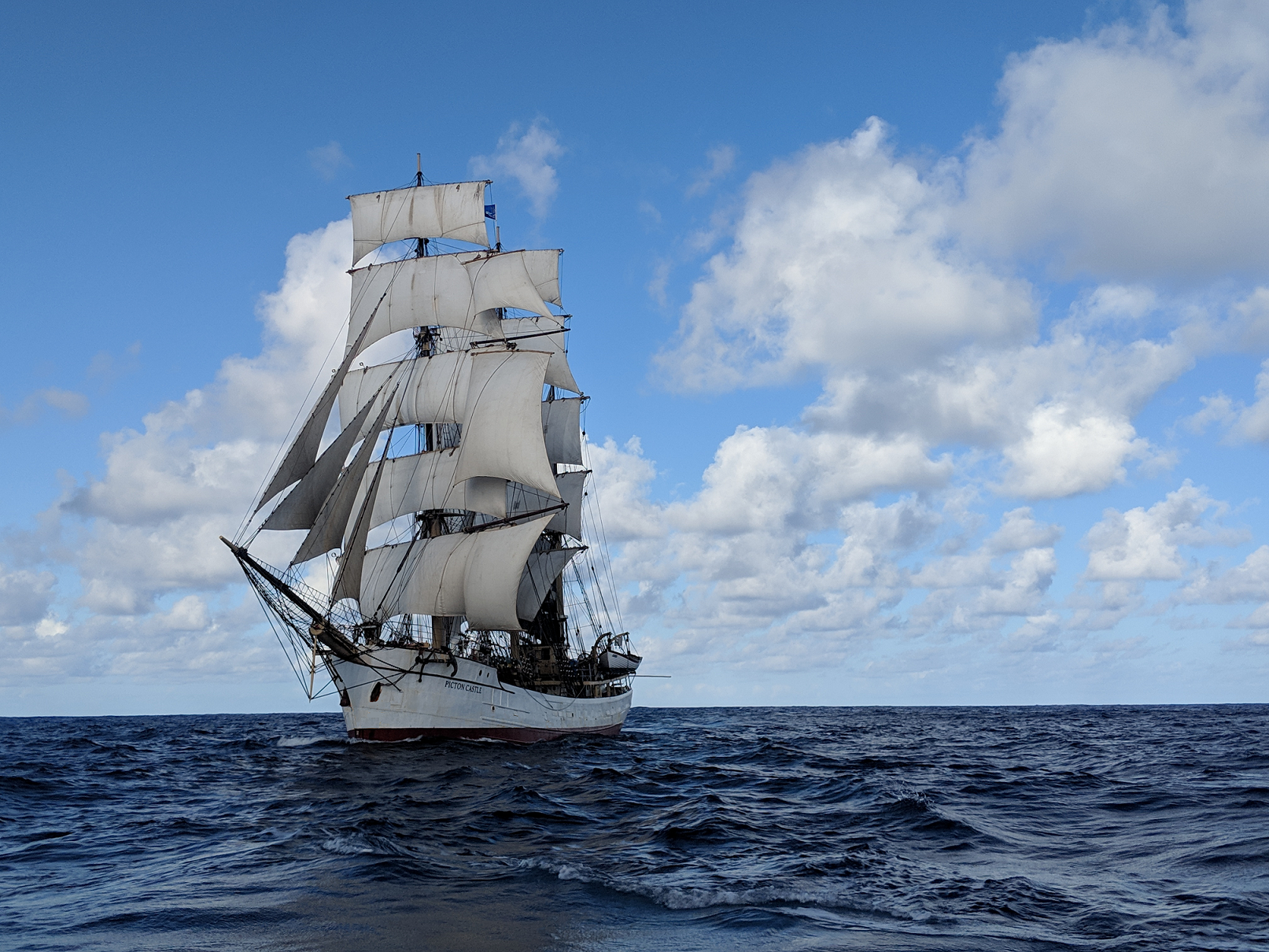 PICTON CASTLE under sail with stunsls WV7 compressed PICTON CASTLE under sail with stunsls WV7 compressed