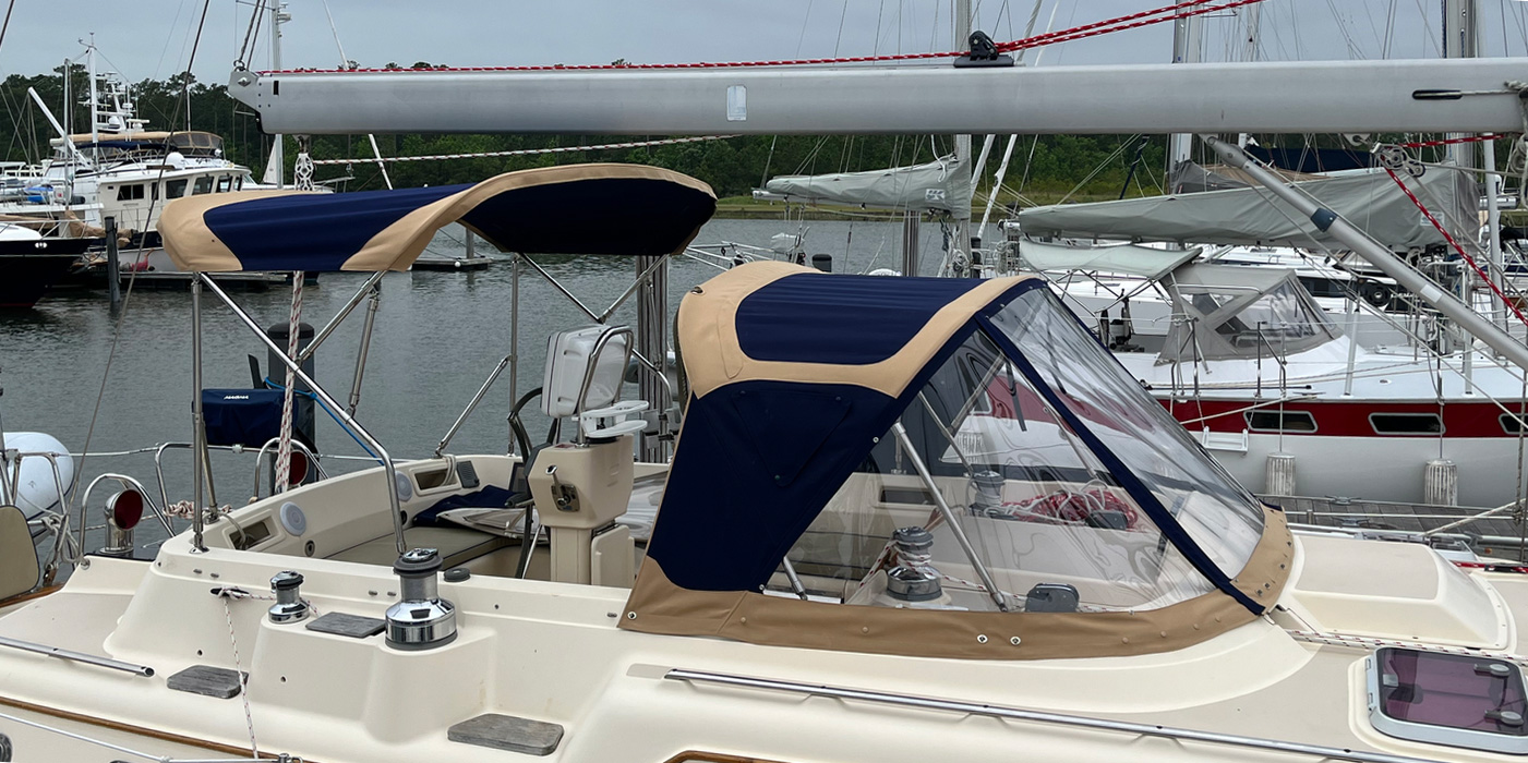 Canvas on a Sailboat
