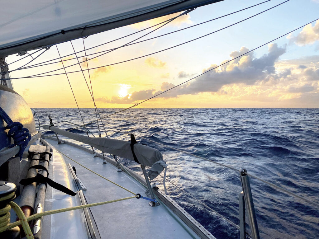 a sailboat on the water