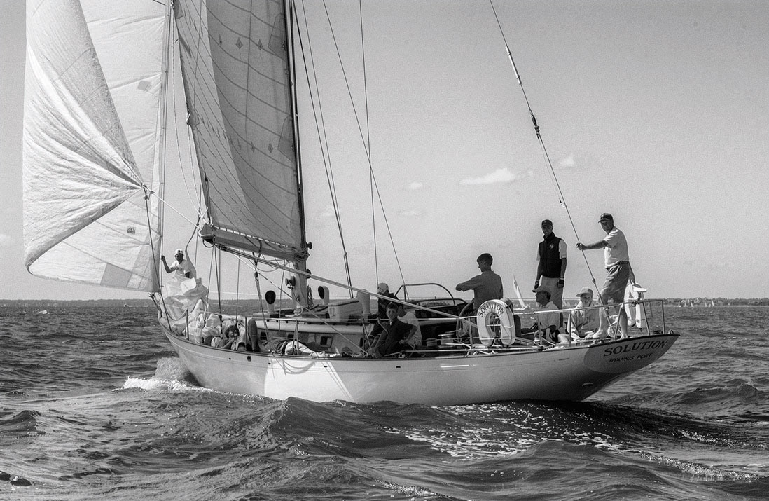 00-Bermuda races-BF58B05D-6F7C-4D98-960C-0B49EED2A833_1_105_c Bacon had raced and cruised the 50-foot K. Aage Nielsen sloop, for 20 years, including a transatlantic and five Bermuda races. Photo courtesy of Carter Bacon