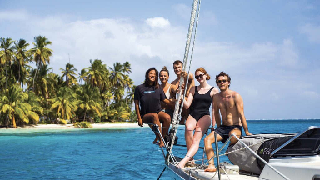 The Elixir crew-of-the-moment enjoys some time in the glorious Guna Yala of Panama. Photo: Bill Heaton