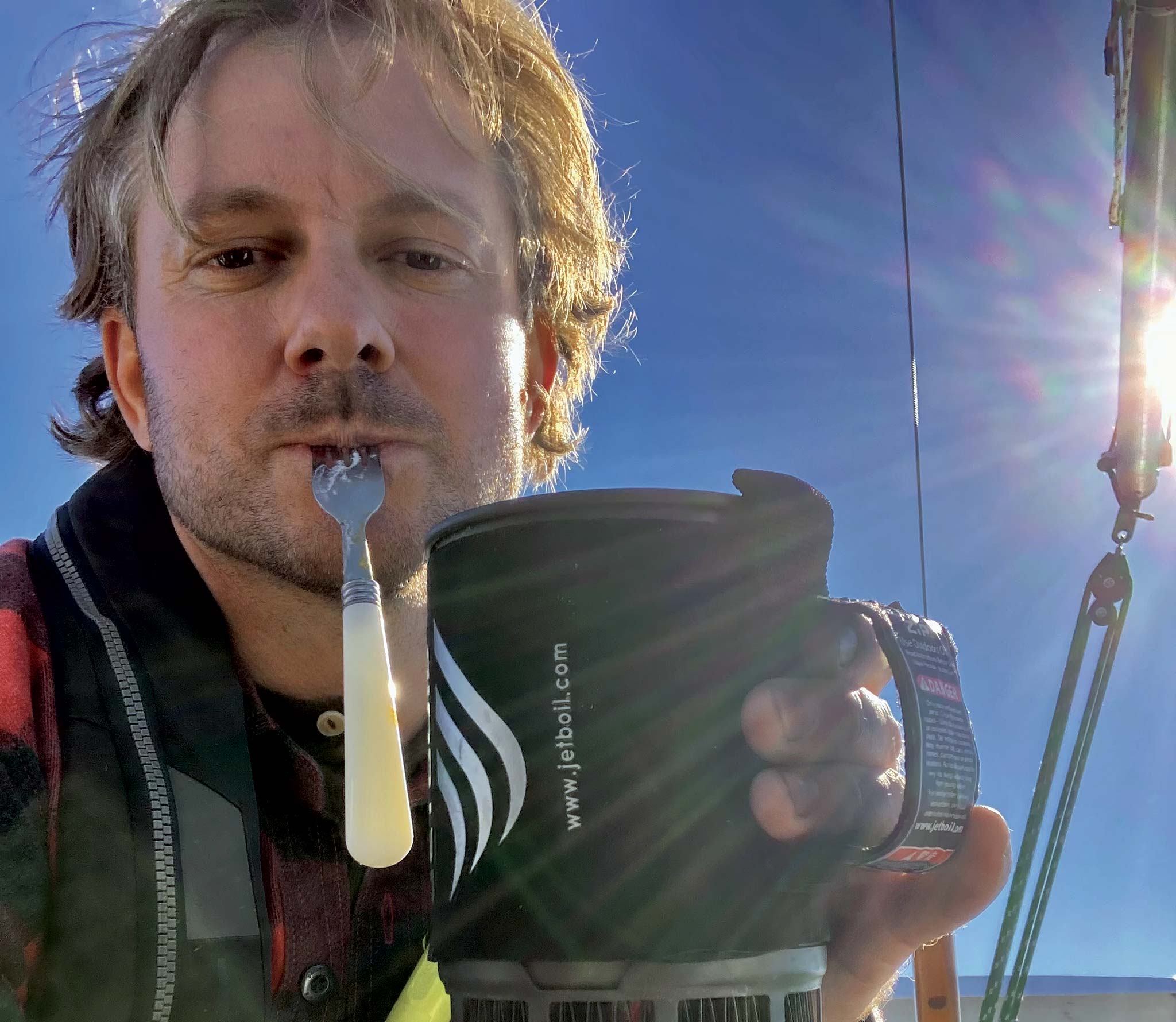 The JetBoil is one of Delilah’s fabulous modern conveniences.