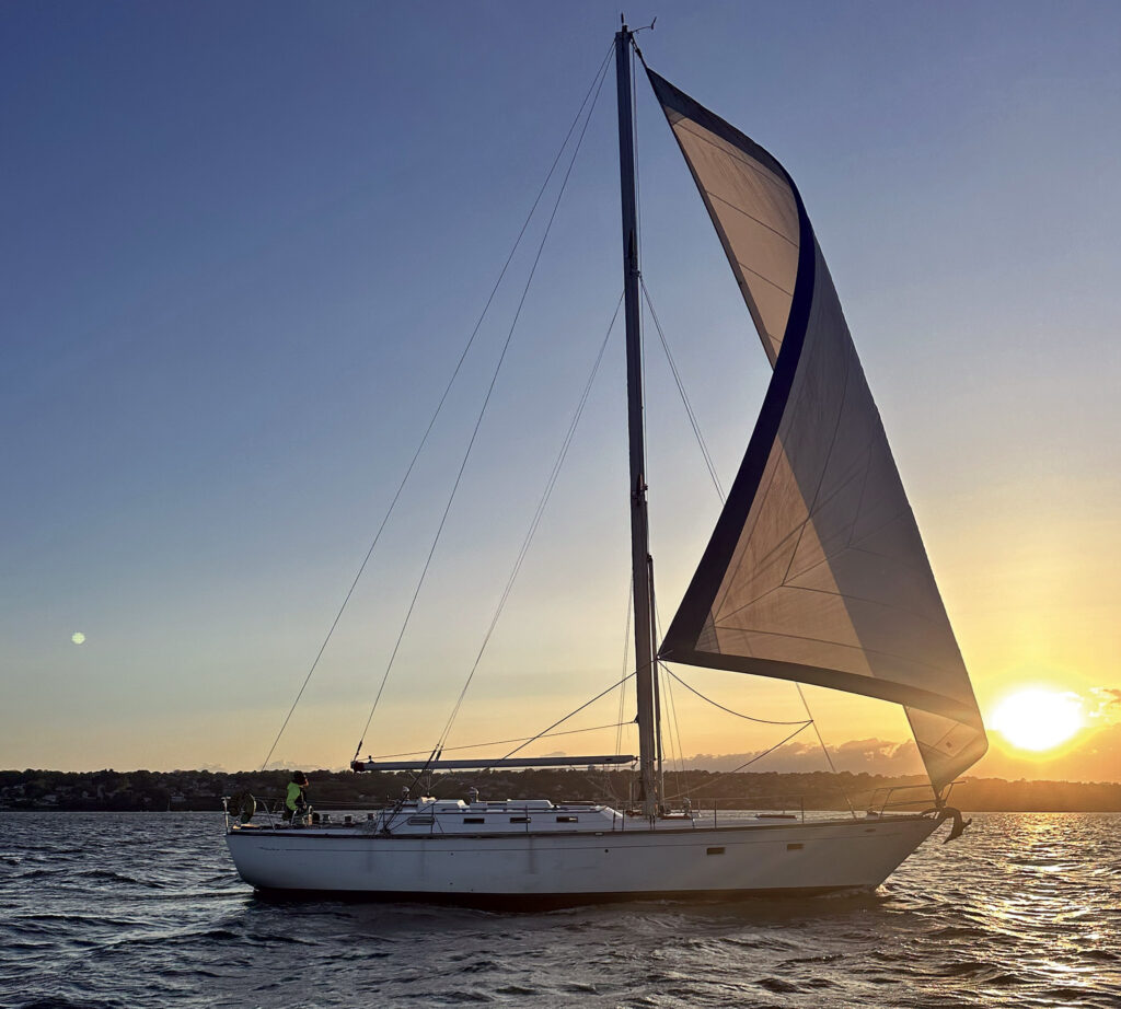 a sailboat on the water