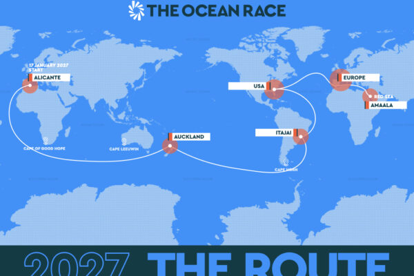 Map of the Ocean Race Route