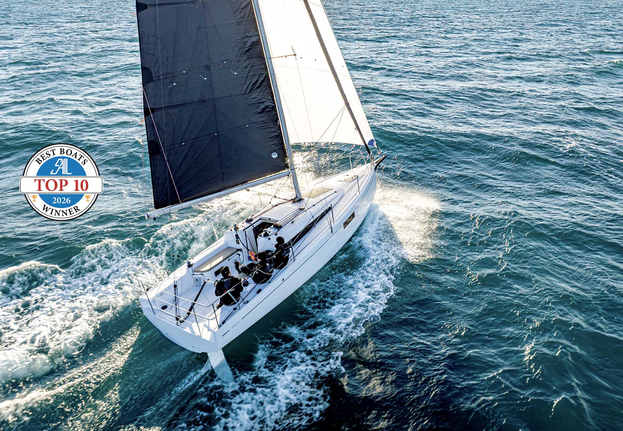 The hull is designed to plane quickly and easily. Photo courtesy of Beneteau