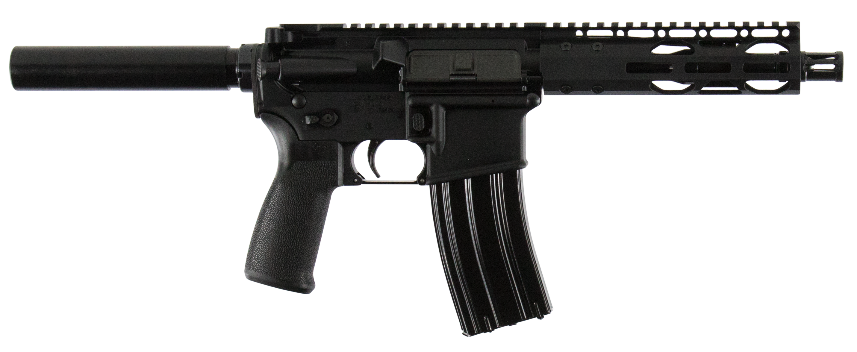 Radical Firearms RPR 5.56 NATO AR pistol, left side, 7.5 inch barrel and M-LOK handguard