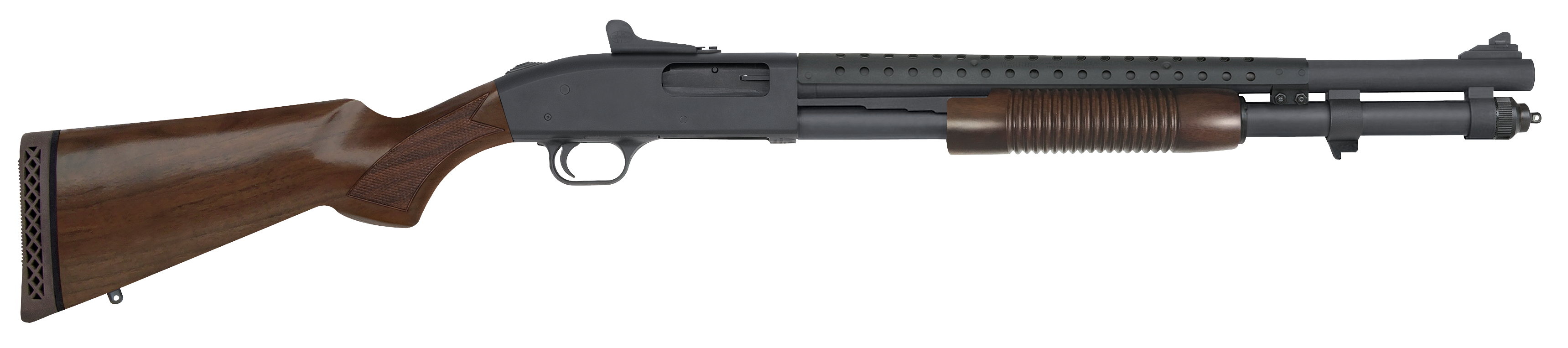 Mossberg 590A1 Retrograde 12 Gauge Pump Shotgun 20 in. 8+1 Walnut - Superb Mil-Spec Heat Shield