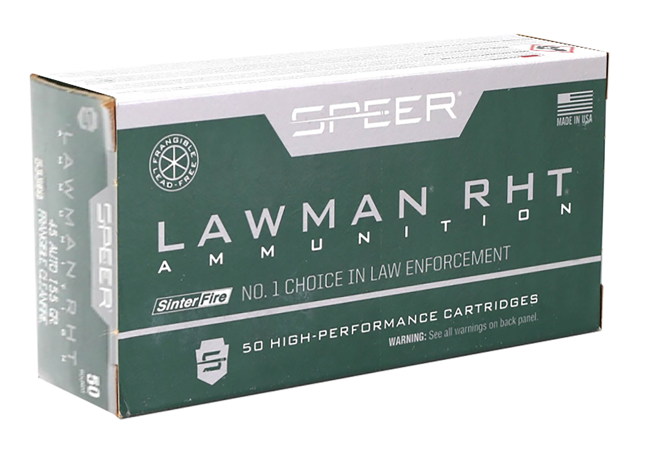 Speer 53395 Lawman Training RHT 45ACP 155gr SinterFire Frangible 1,000 Rds-img-0