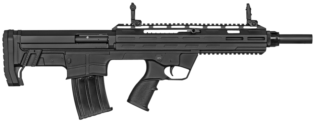 Tokarev TBP 12 Bullpup 12 Gauge 18.5 in. - Superb Magazine Fed Semi Auto Shotgun 4 Tokarev TBP 12 Bullpup magazine fed 12 gauge bullpup shotgun, right side profile