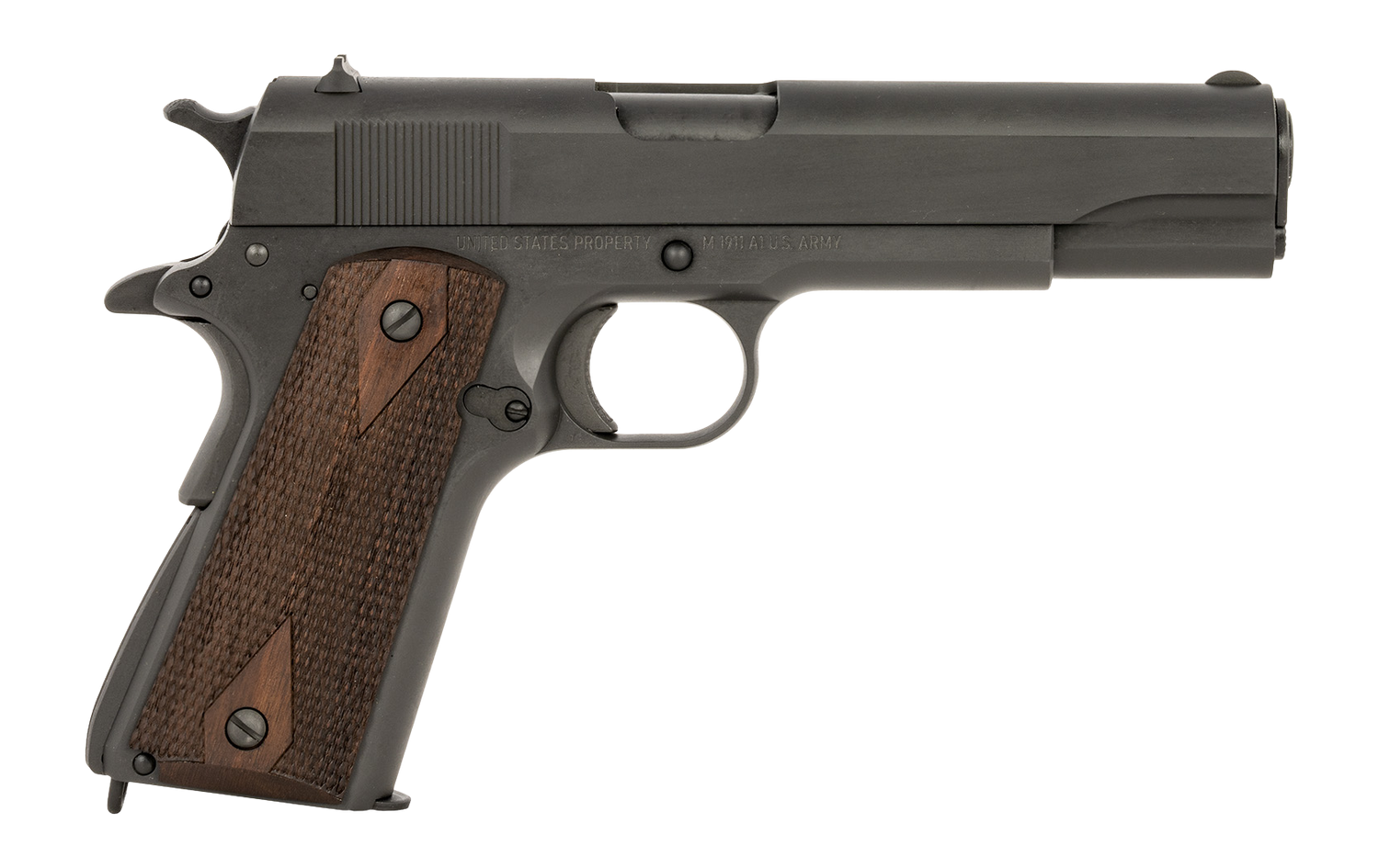 Tisas 1911 A1 US Army 45 ACP Pistol 5.02 in. 7+1 Walnut Grips - Superb GI Pattern Reproduction