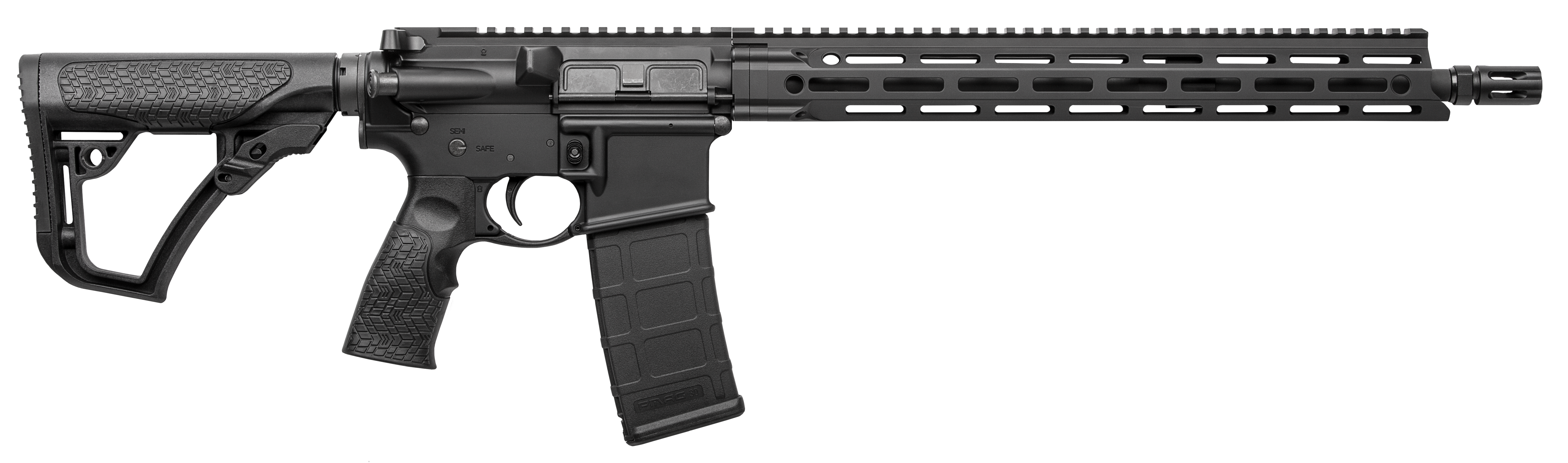 Daniel Defense DDM4 V7 5.56 16 in. - Proven Cold Hammer Forged M-LOK Rifle 3 Daniel Defense DDM4 V7 5.56 AR-15 rifle with 15 inch M-LOK handguard, right side profile
