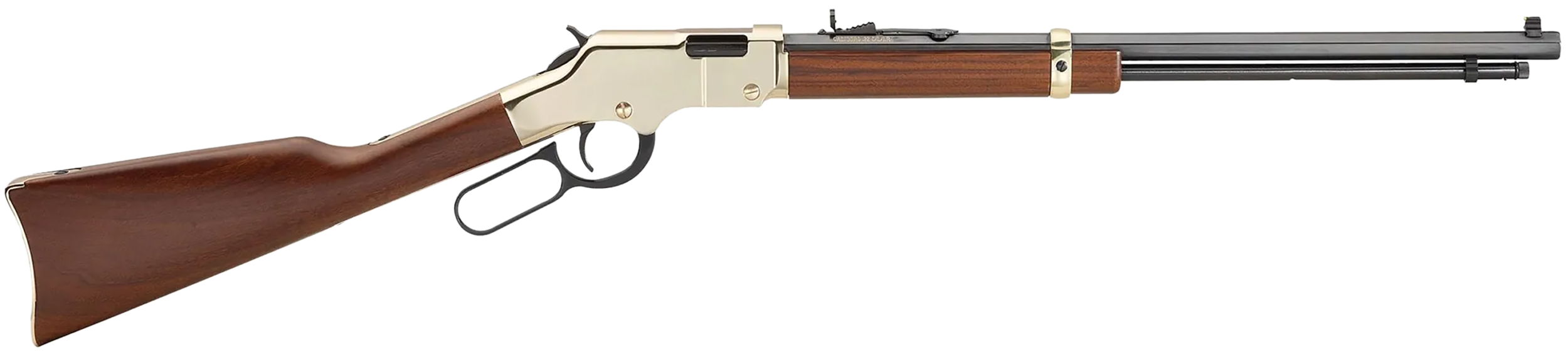 Henry Golden Boy 22 Magnum Lever Action Rifle 20.5 in. 12-Round Brasslite - Superb American Walnut Classic