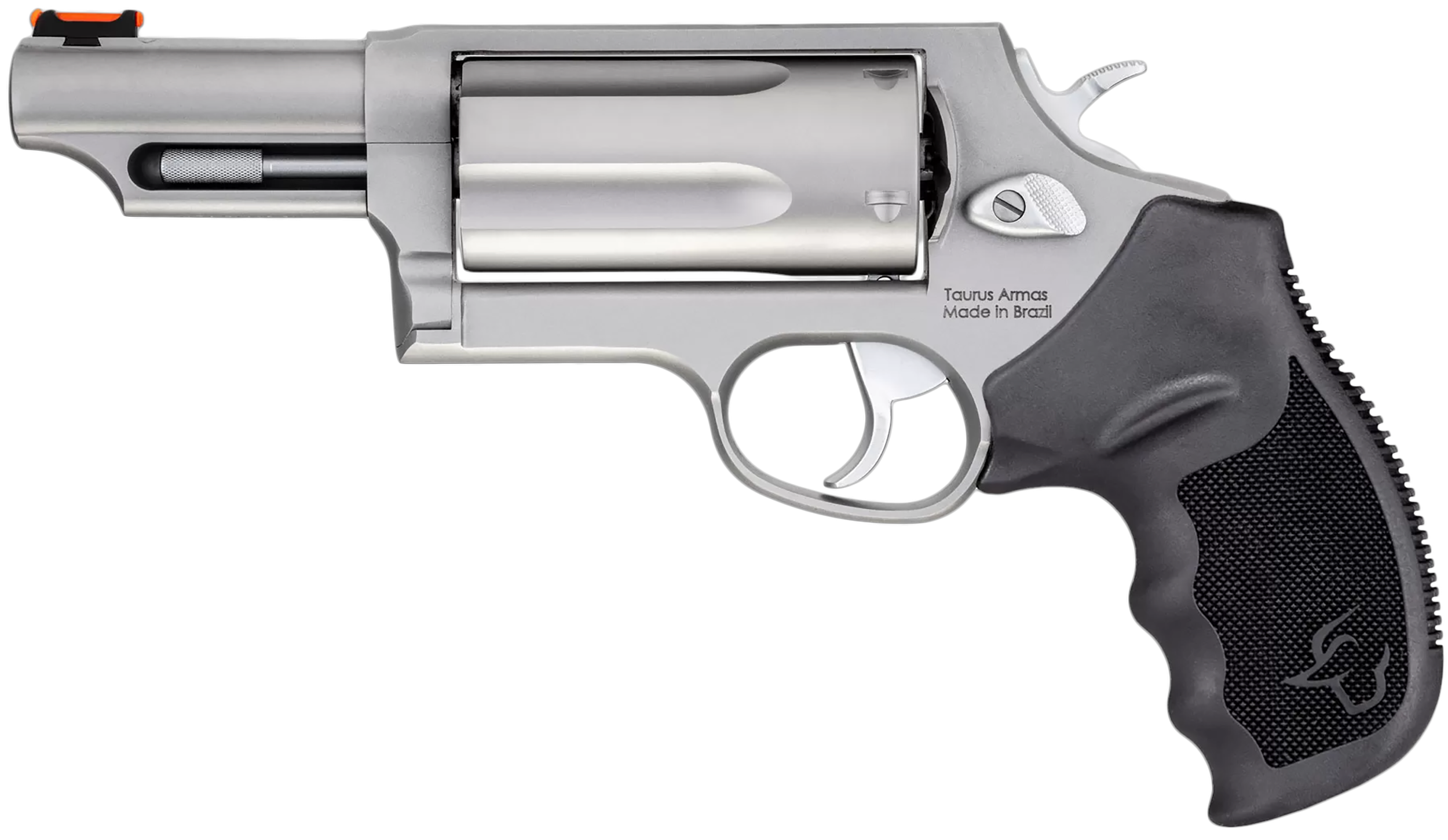 Taurus Judge Magnum 45 Colt/410 3in 5rd Stainless — Superb Revolver 5 Taurus Judge Magnum right side stainless with black finger groove grip