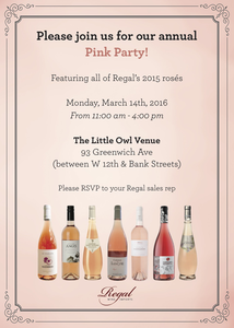 Regal Wine Imports Annual Pink Party Sevenfifty