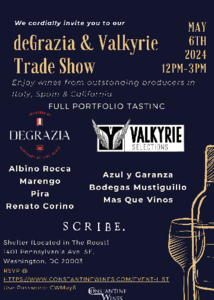 Constantine wines trade show 5.6.24 invite