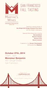 Martines wines sf tasting