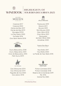 Winebook tour des deux rives 2025