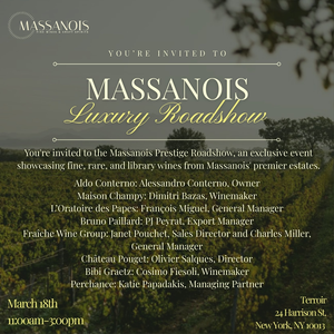 Massanois luxury nyc roadshow invite 2026