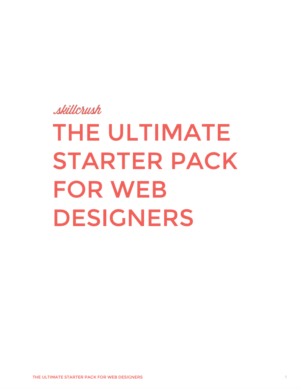 Get Your ULTIMATE Starter Pack for Web Designers