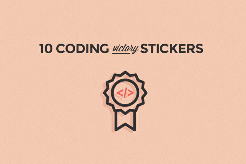coding victory stickers