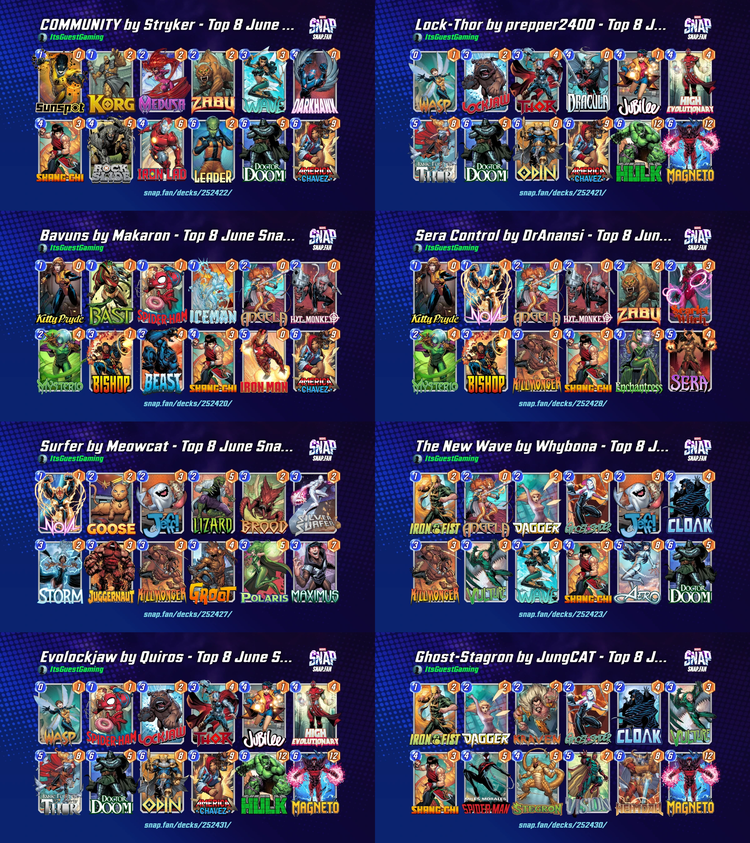 June Open Top 8