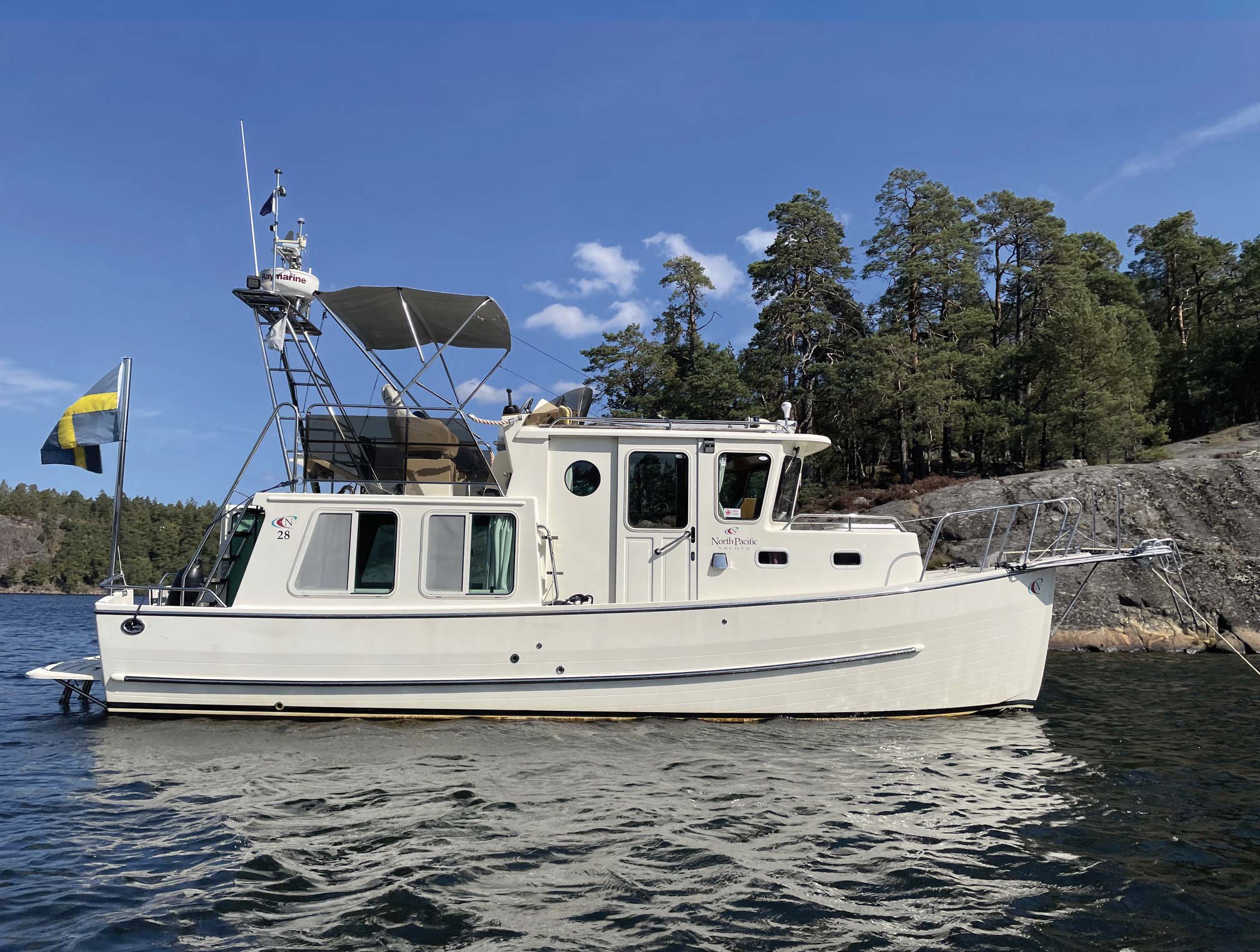The Kandells’ new vessel The Kandells’ new vessel, Slow Dance, offers many benefits, including the ability to squeeze into tight anchorages.