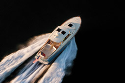 A Talaria 34, one of Hinck;ey's newest models