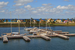 The Marina Darsena, in Varadero, Matanzas, is atypically modern for Cuba.