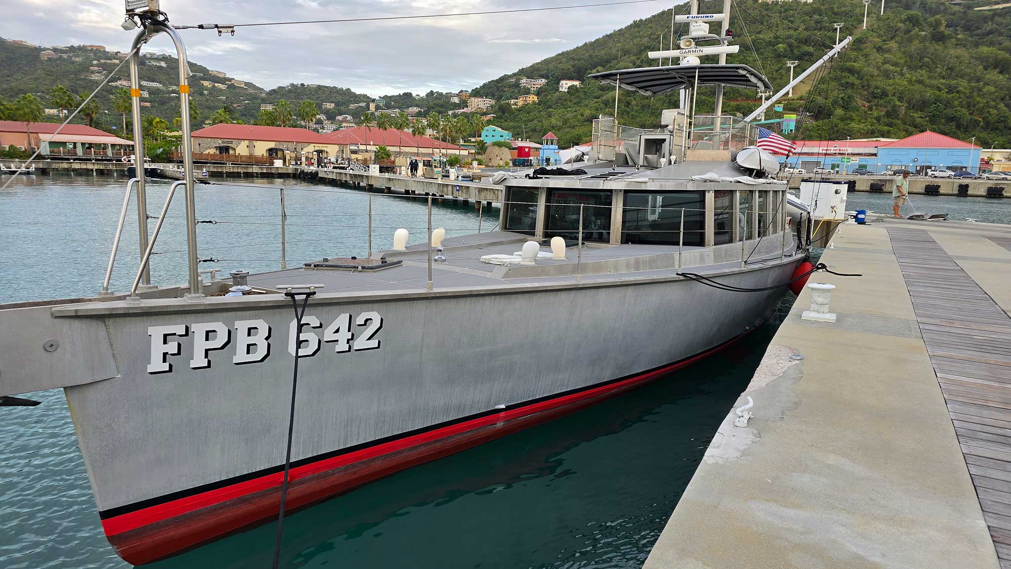 20250322_175535-(1) When Vittone crosses the 75th parallel, he’ll be aboard the Steve Dashew-designed FPB-64 Sarah-Sarah. She’s owned by veteran passagemaker Scott Evangelista.