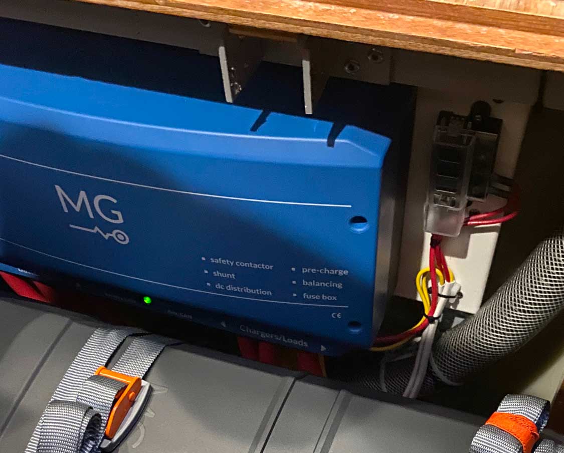 MG Energy Systems’ Master LV 
controls battery systems ranging from 12 to 48 volts, making it a good option for future 48-volt system conversions.