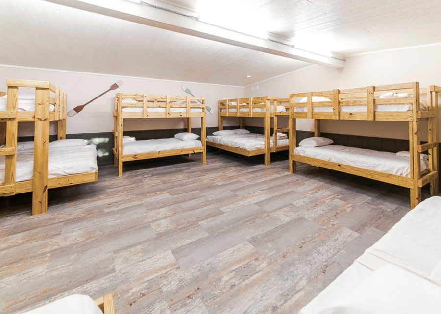 Bunkhouse Large Group Camping in Texas Splashway Campground