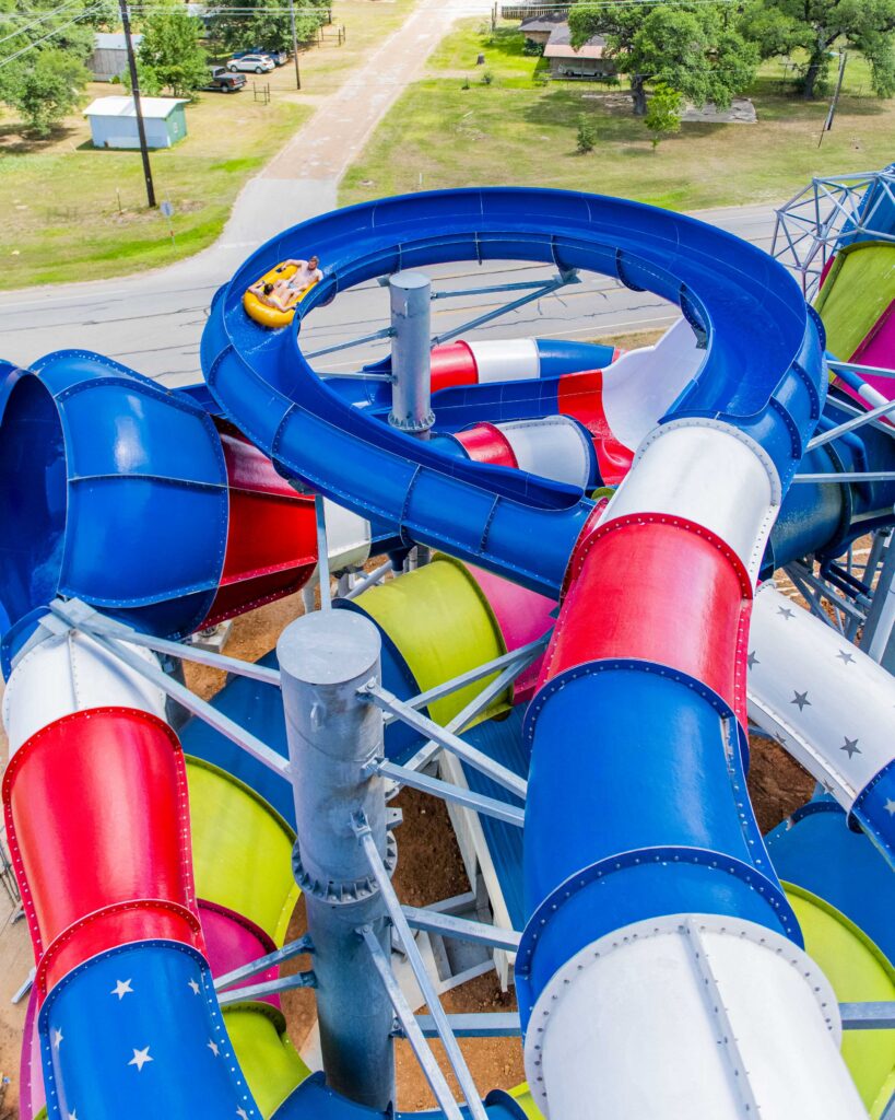 Waterslides in Texas Splashway Waterpark