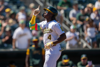 Athletics outfielder Lawrence Butler