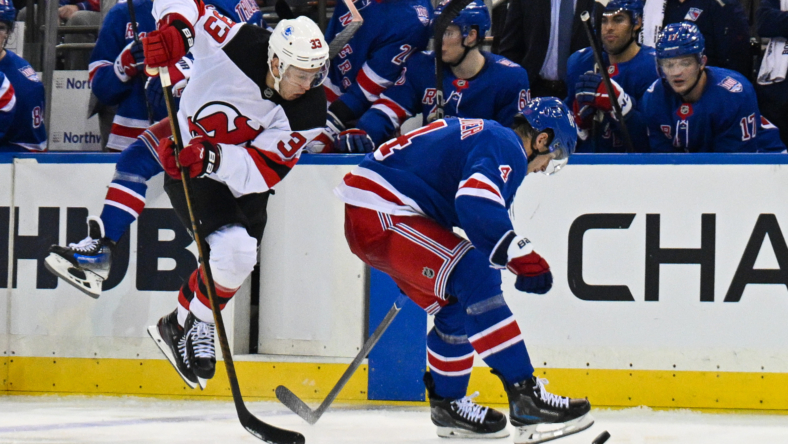 NHL: Preseason-New Jersey Devils at New York Rangers