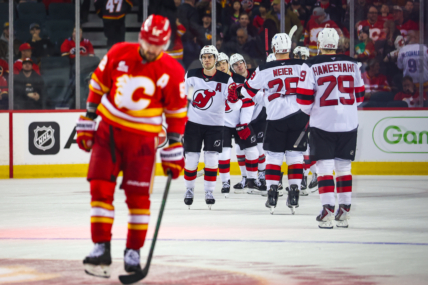 NHL: New Jersey Devils at Calgary Flames